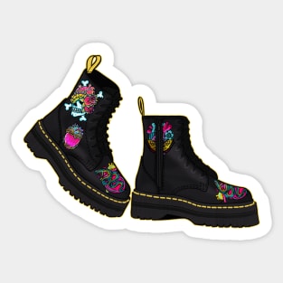 Doc Martens Tattoo Design Sticker